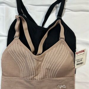 Ryka Tan and Black Sports Bras